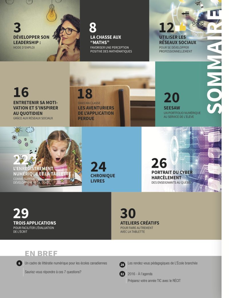 Leadership en milieu scolaire, Réseaux sociaux - Septembre 2016 (V19N1) – Image 2