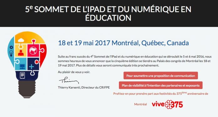 5e Sommet de l'iPad et du numérique en éducation