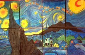 Murale à l'Académie Lafontaine