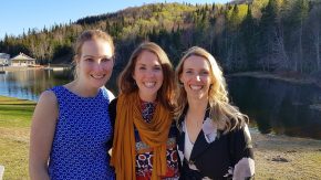 Audrey Miller, Alexane Saint-Amant-Ringuette et Stéphanie Dionne.