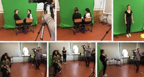 Production vidéo sur fond vert