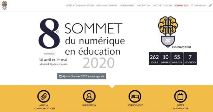 Sommet du numérique en éducation 2020