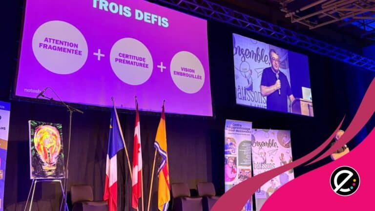 Ewan McIntosh sur la scène de Clair 2026